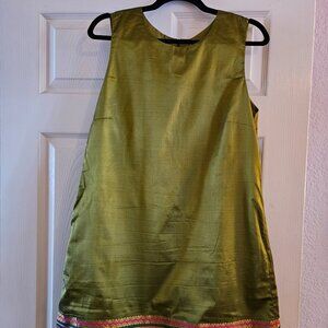 Vintage 90's Sheath Dress Indian detail